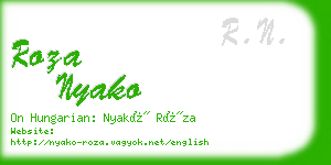 roza nyako business card